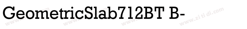 GeometricSlab712BT B字体转换